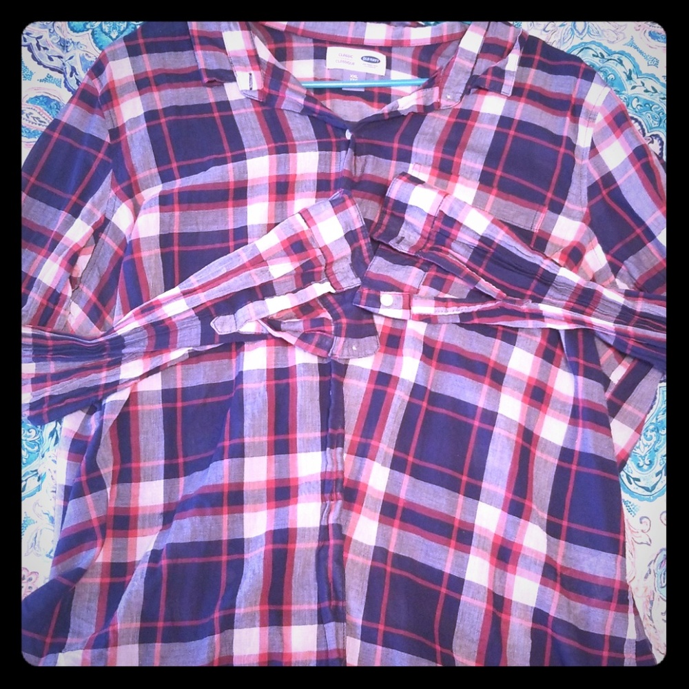 Old Navy Classic Plaid Top
